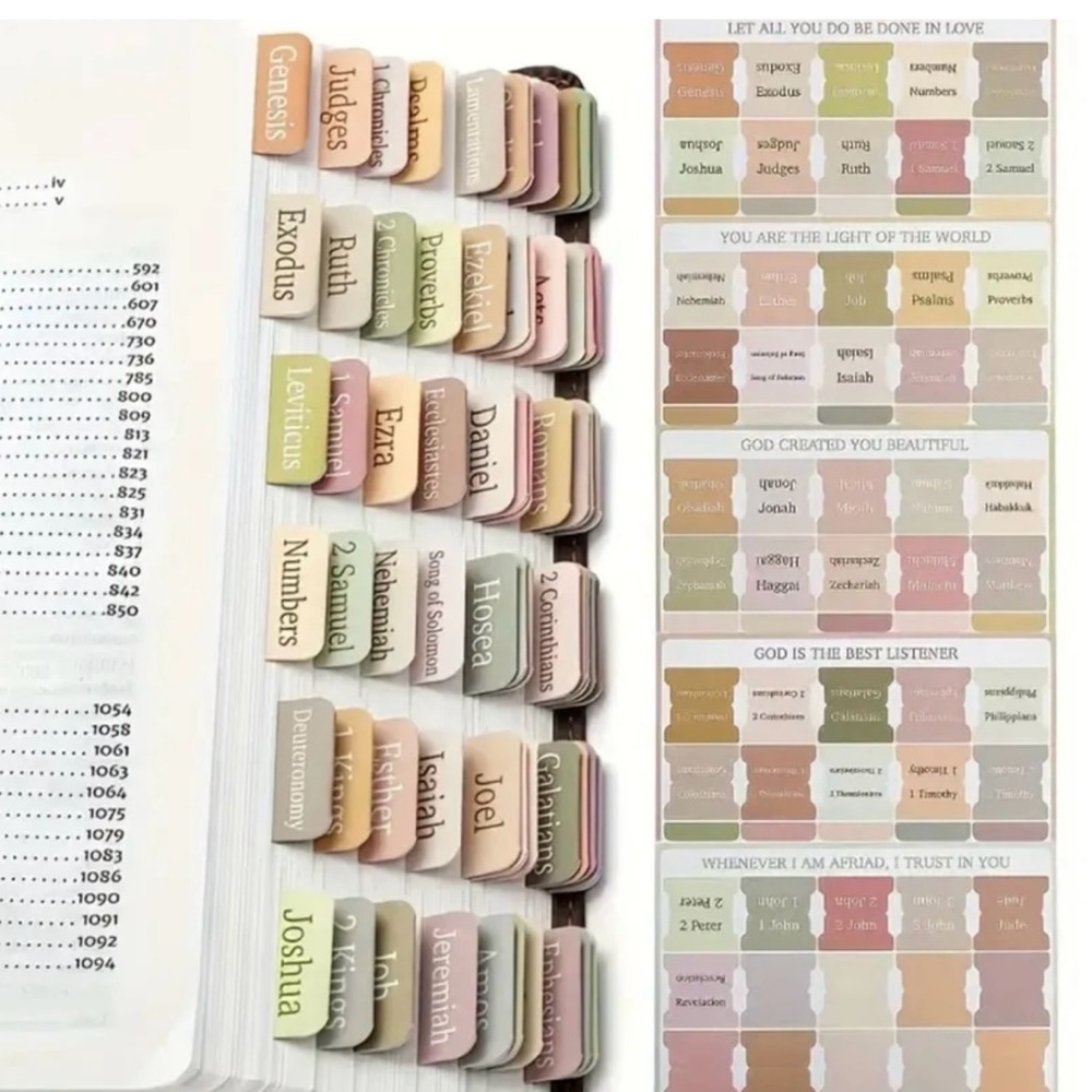 Boho Style Bible Study Tab Stickers
